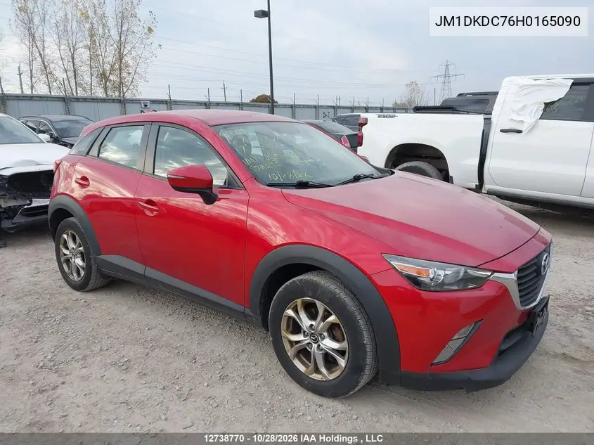 MAZDA CX-3 2017, VIN JM1DKDC76H0165090