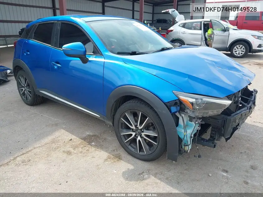 MAZDA CX-3 2017, VIN JM1DKFD74H0149528