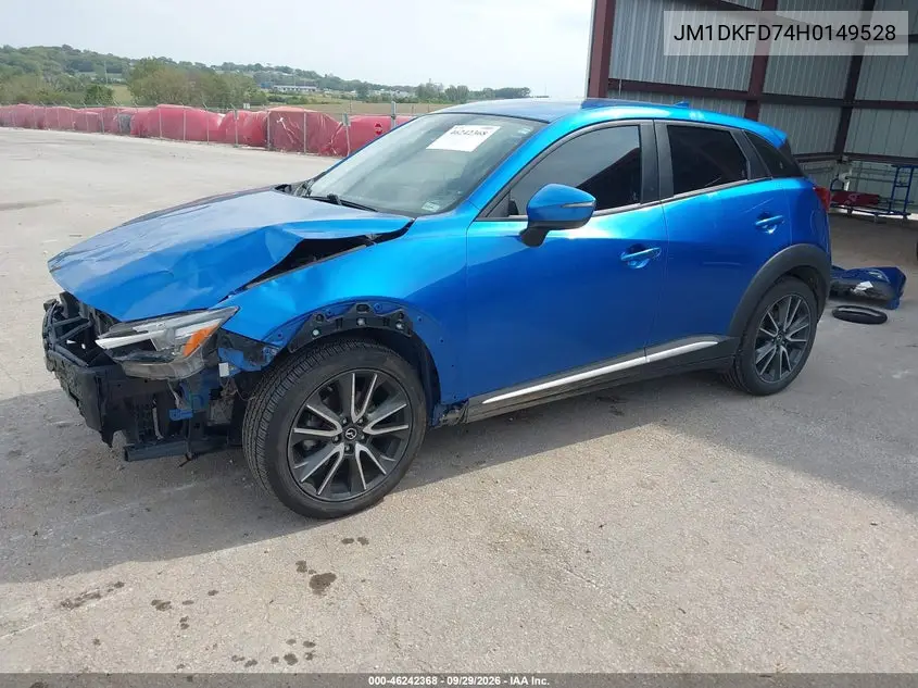 2017 MAZDA CX-3 VIN JM1DKFD74H0149528 — фото 2