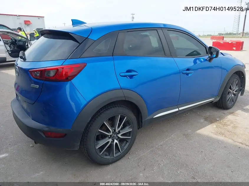 2017 MAZDA CX-3 VIN JM1DKFD74H0149528 — фото 4
