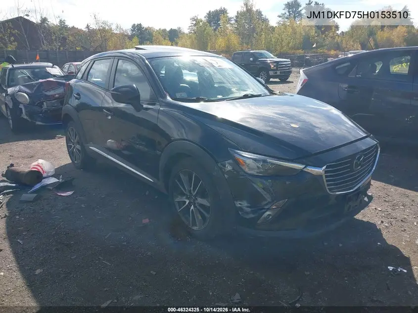 MAZDA CX-3 2017, VIN JM1DKFD75H0153510