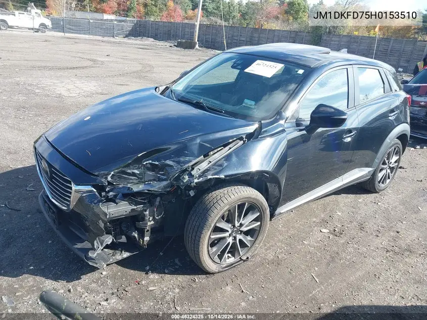 2017 MAZDA CX-3 VIN JM1DKFD75H0153510 — фото 2