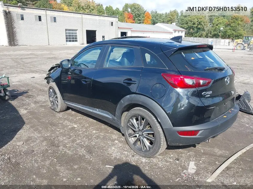 2017 MAZDA CX-3 VIN JM1DKFD75H0153510 — фото 3
