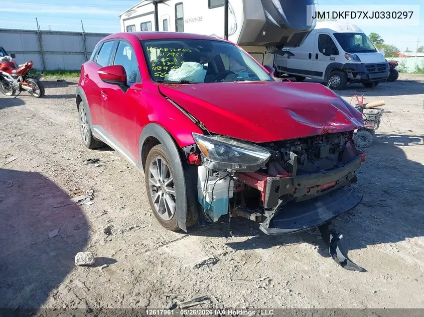 MAZDA CX-3 2018, VIN JM1DKFD7XJ0330297