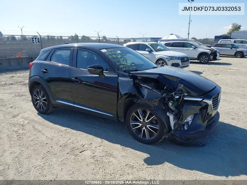 MAZDA CX-3 2018, VIN JM1DKFD73J0332053