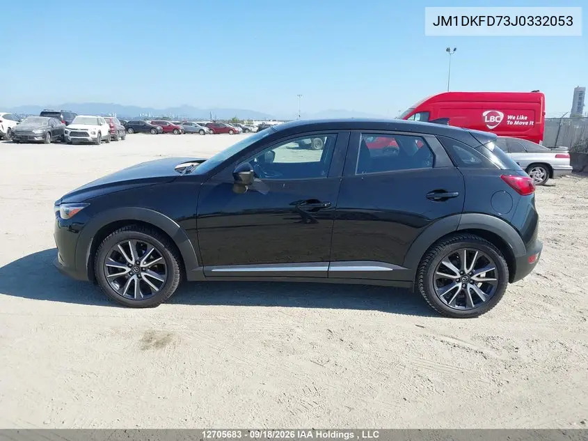 2018 MAZDA CX-3 VIN JM1DKFD73J0332053 — фото 14