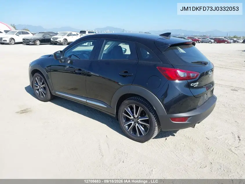 2018 MAZDA CX-3 VIN JM1DKFD73J0332053 — фото 3