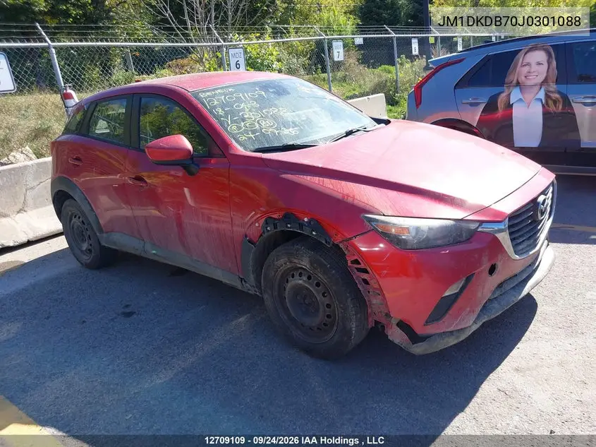 2018 MAZDA CX-3 VIN JM1DKDB70J0301088 — фото 13