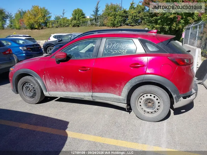 2018 MAZDA CX-3 VIN JM1DKDB70J0301088 — фото 14