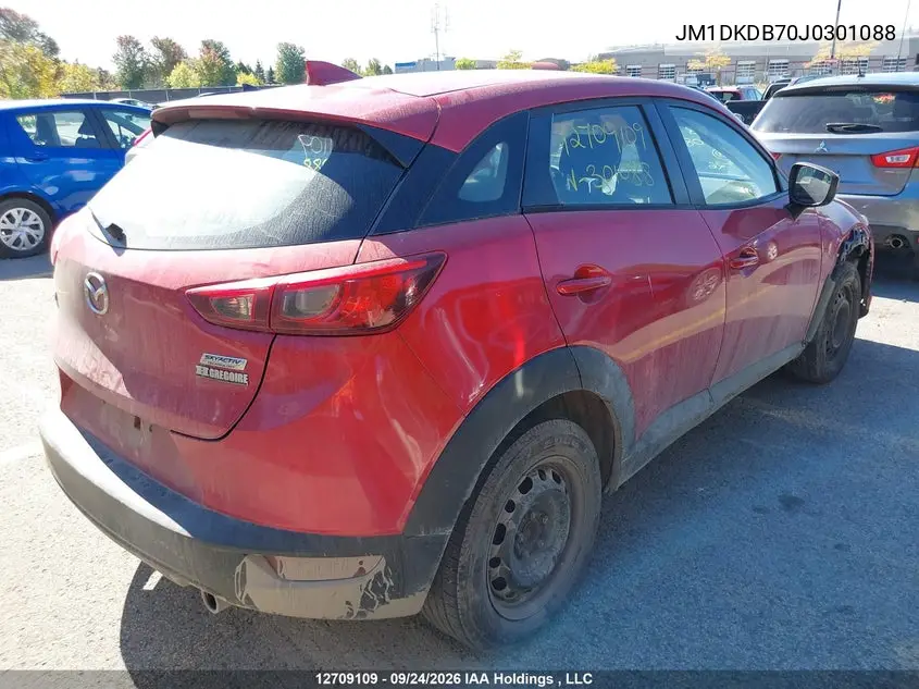 2018 MAZDA CX-3 VIN JM1DKDB70J0301088 — фото 4