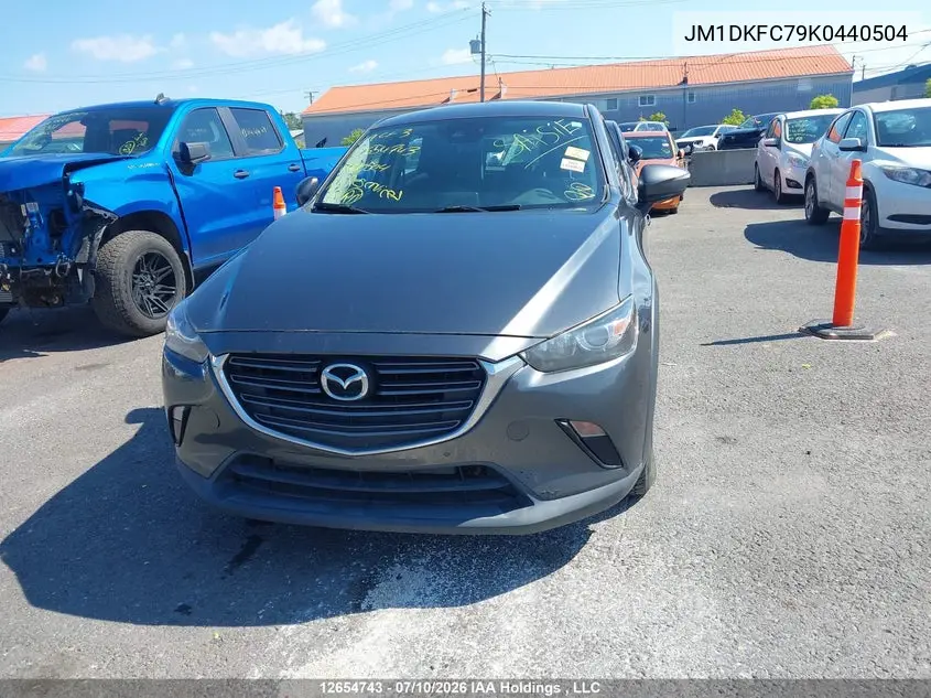 2019 MAZDA CX-3 VIN JM1DKFC79K0440504 — фото 11
