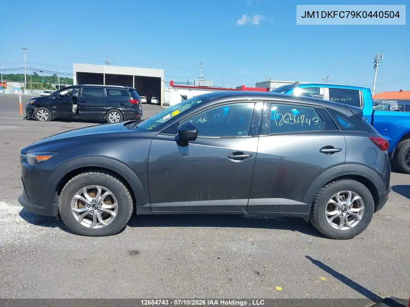 2019 MAZDA CX-3 VIN JM1DKFC79K0440504 — фото 13