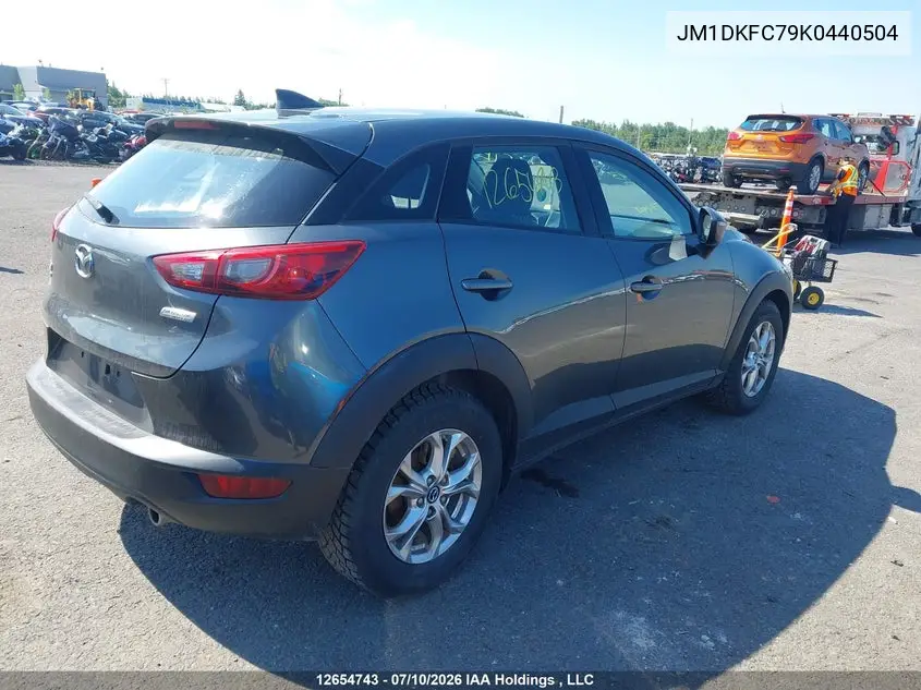 2019 MAZDA CX-3 VIN JM1DKFC79K0440504 — фото 4