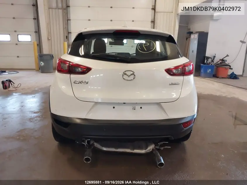 2019 MAZDA CX-3 VIN JM1DKDB79K0402972 — фото 16
