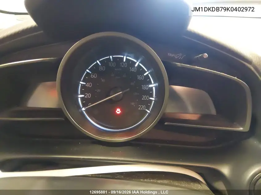 2019 MAZDA CX-3 VIN JM1DKDB79K0402972 — фото 7