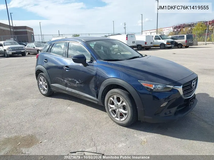 MAZDA CX-3 2019, VIN JM1DKFC76K1419555