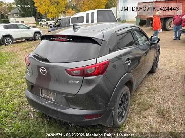 2019 MAZDA CX-3 VIN JM1DKFC71K0424443 — фото 4