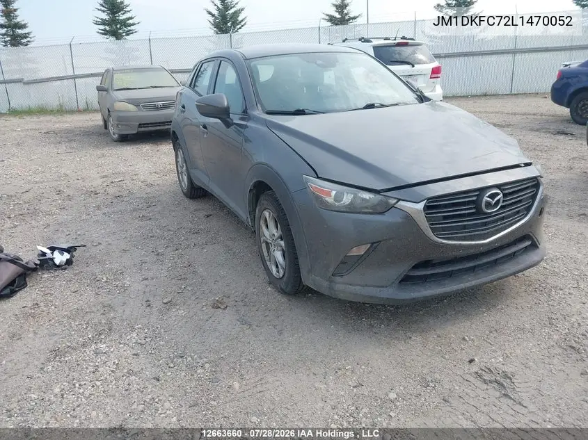 MAZDA CX-3 2020, VIN JM1DKFC72L1470052