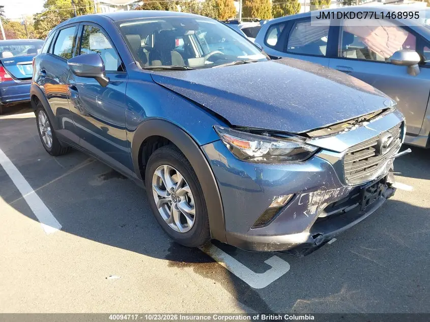 MAZDA CX-3 2020, VIN JM1DKDC77L1468995