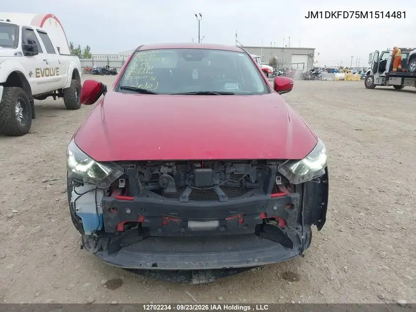 2021 MAZDA CX-3 VIN JM1DKFD75M1514481 — фото 13