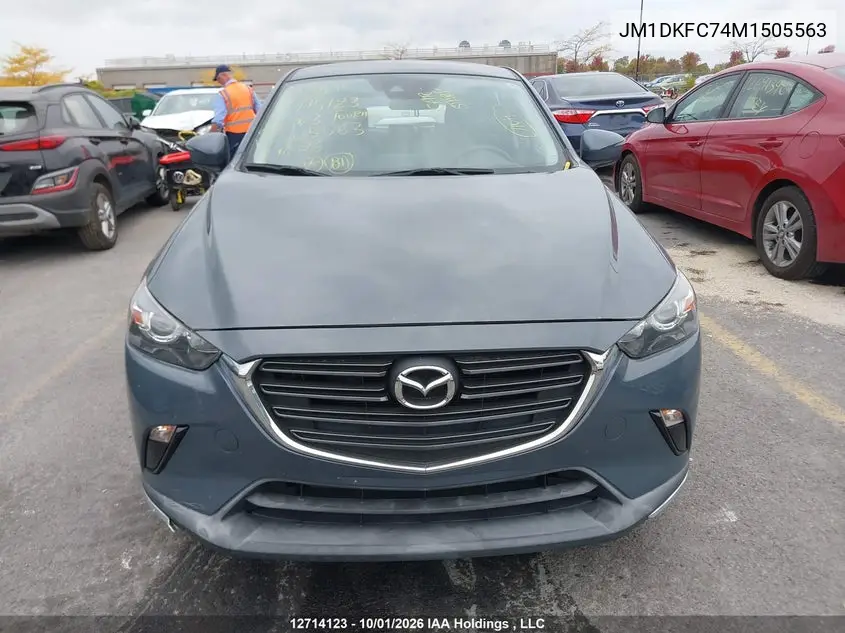 2021 MAZDA CX-3 VIN JM1DKFC74M1505563 — фото 12