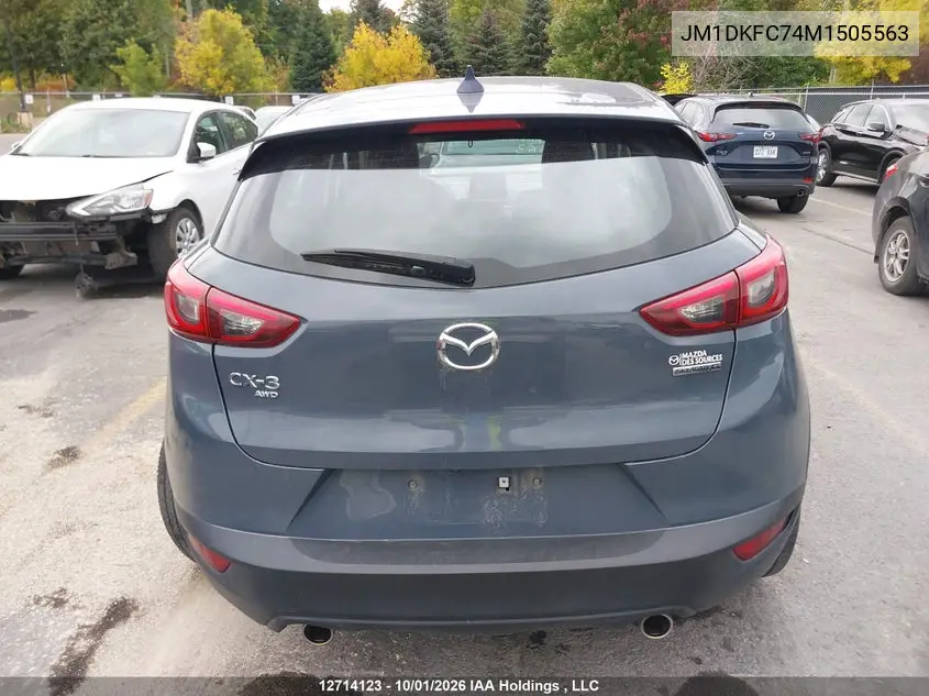 2021 MAZDA CX-3 VIN JM1DKFC74M1505563 — фото 16