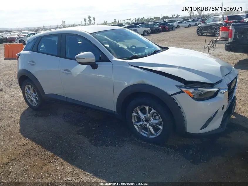MAZDA CX-3 2021, VIN JM1DKDB75M1506971