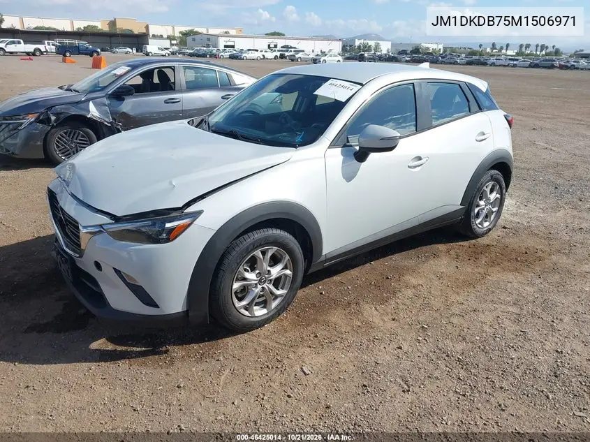 2021 MAZDA CX-3 VIN JM1DKDB75M1506971 — фото 2