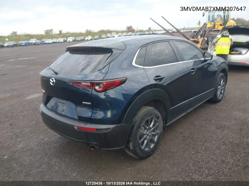 2021 MAZDA CX-30 VIN 3MVDMAB7XMM207647 — фото 4