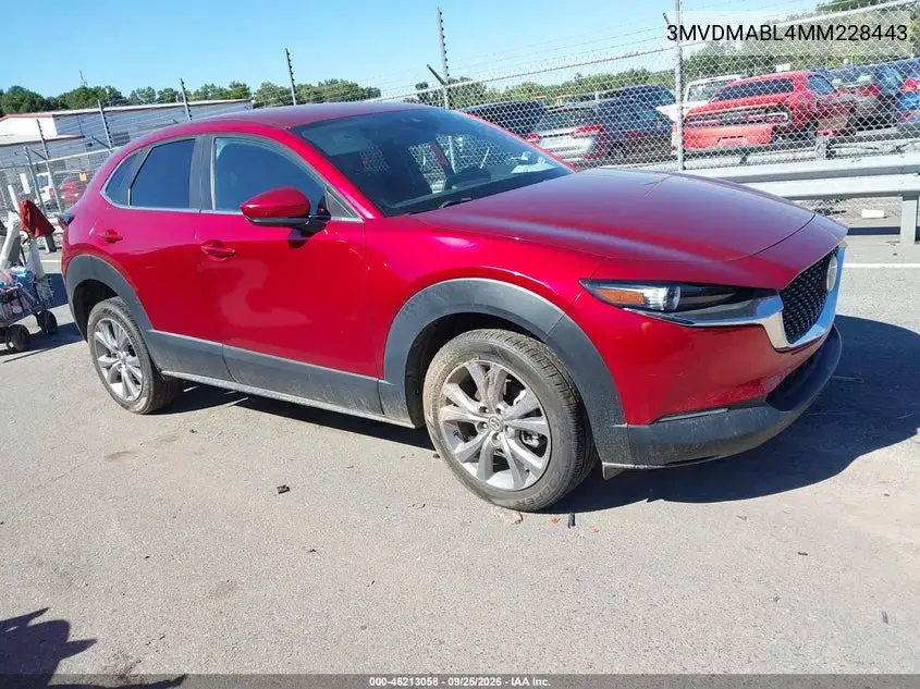 MAZDA CX-30 2021, VIN 3MVDMABL4MM228443