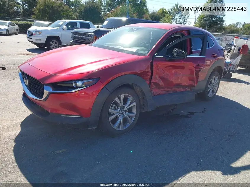 2021 MAZDA CX-30 VIN 3MVDMABL4MM228443 — фото 2