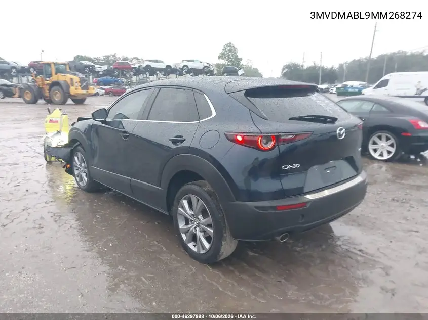 2021 MAZDA CX-30 VIN 3MVDMABL9MM268274 — фото 3