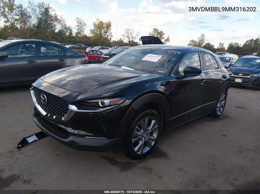 2021 MAZDA CX-30 VIN 3MVDMBBL9MM316202 — фото 2