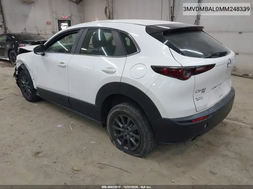2021 MAZDA CX-30 VIN 3MVDMBAL0MM248339 — фото 3