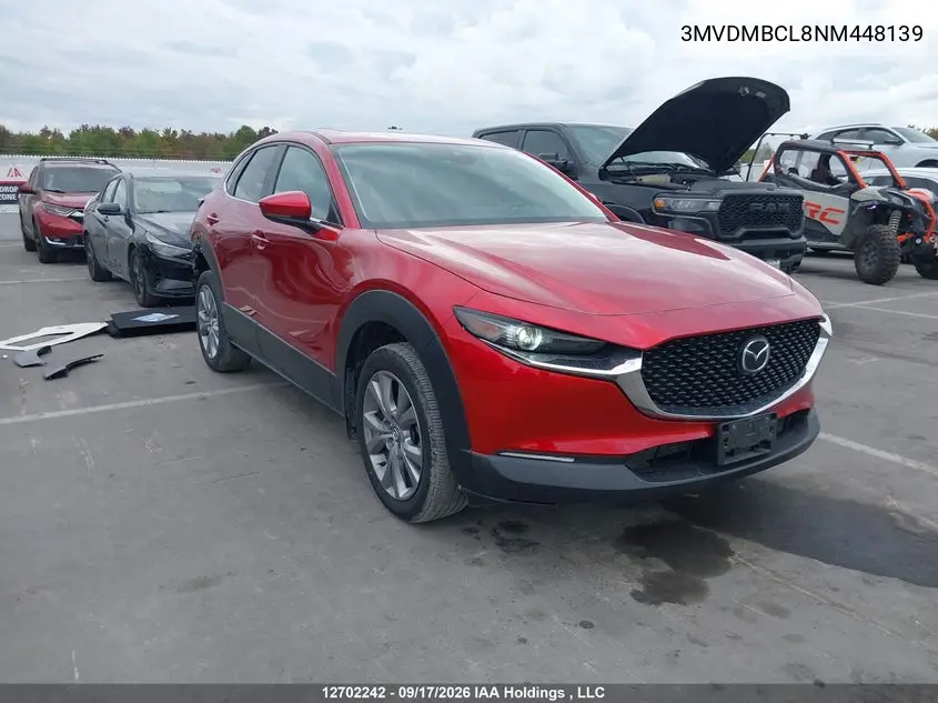 MAZDA CX-30 2022, VIN 3MVDMBCL8NM448139