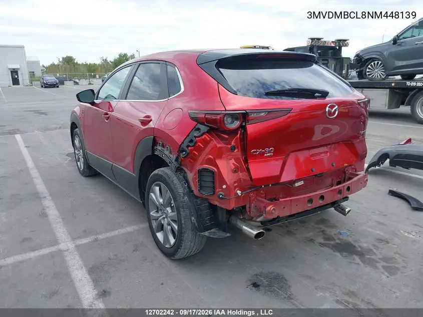 2022 MAZDA CX-30 VIN 3MVDMBCL8NM448139 — фото 3