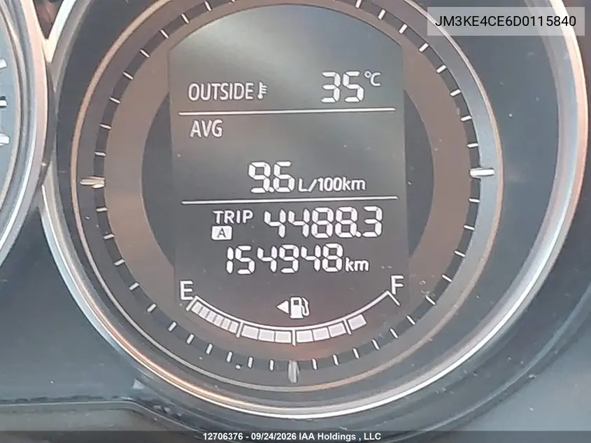 2013 MAZDA CX-5 VIN JM3KE4CE6D0115840 — фото 15