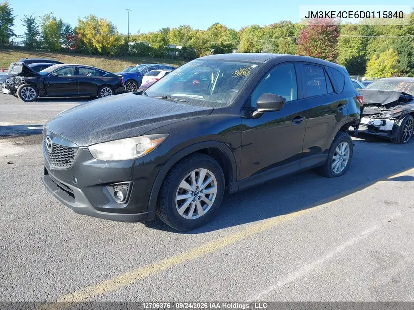 2013 MAZDA CX-5 VIN JM3KE4CE6D0115840 — фото 2