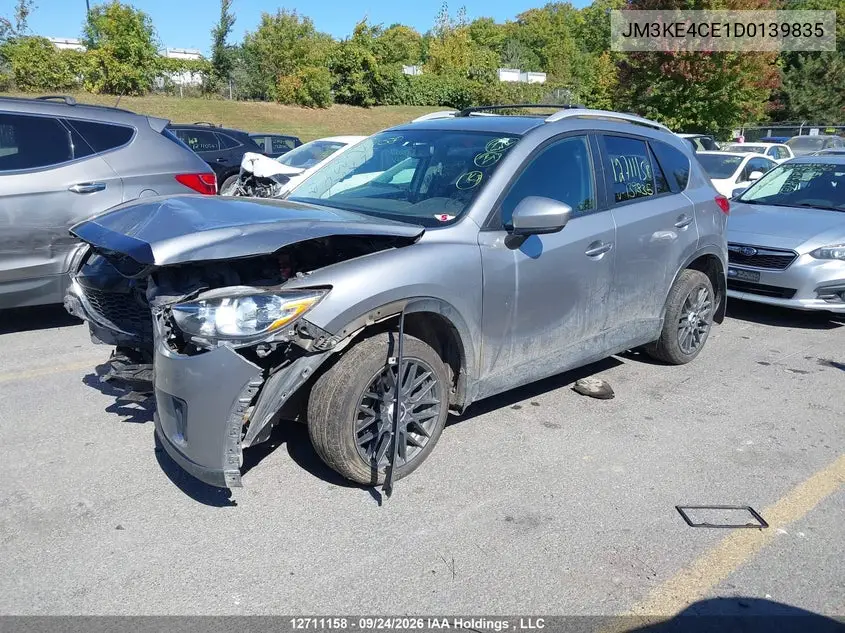 2013 MAZDA CX-5 VIN JM3KE4CE1D0139835 — фото 2