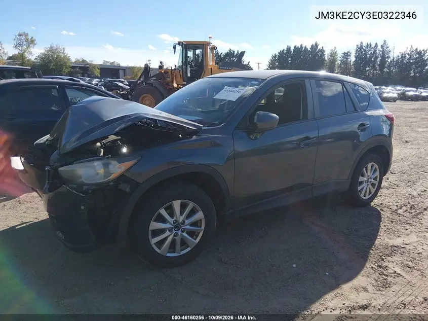 2014 MAZDA CX-5 VIN JM3KE2CY3E0322346 — фото 2