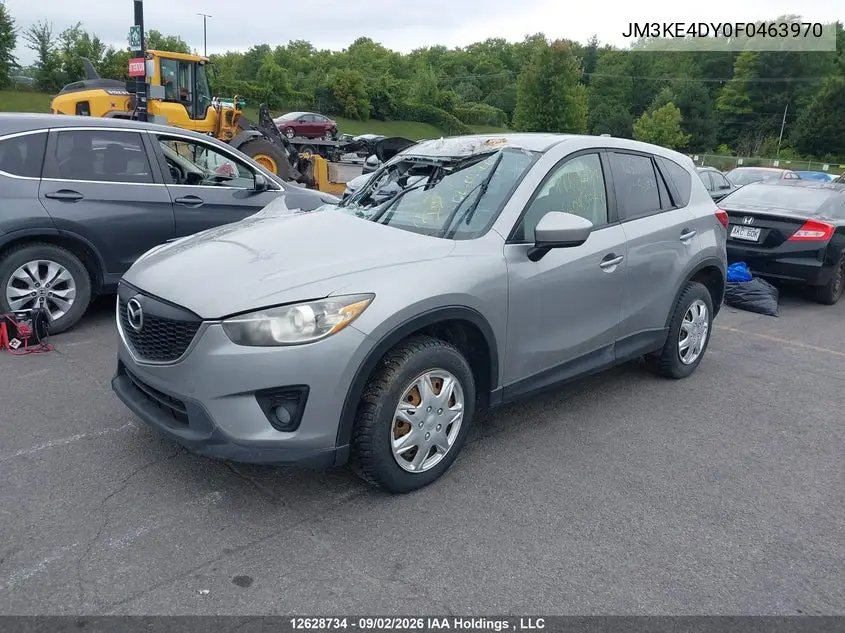 2015 MAZDA CX-5 VIN JM3KE4DY0F0463970 — фото 2