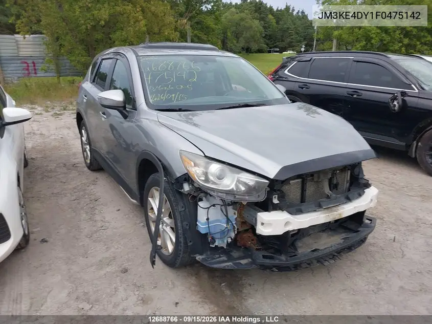 2015 MAZDA CX-5 VIN JM3KE4DY1F0475142 — фото 2