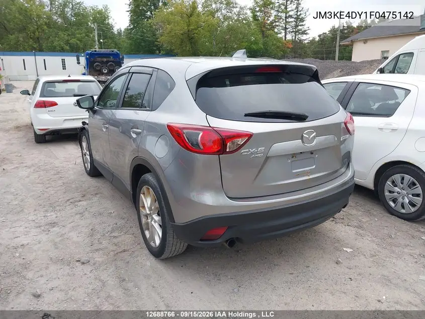 2015 MAZDA CX-5 VIN JM3KE4DY1F0475142 — фото 4