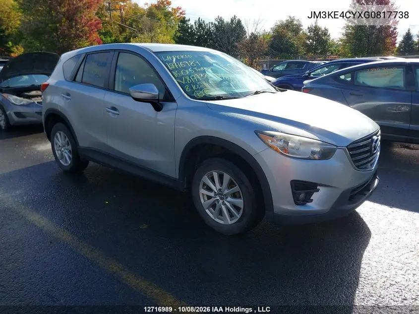 MAZDA CX-5 2016, VIN JM3KE4CYXG0817738