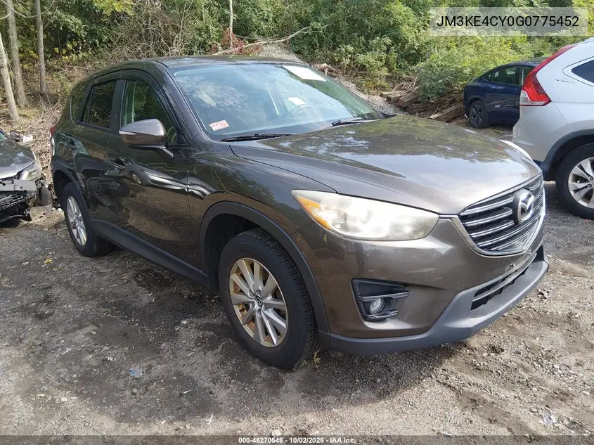 MAZDA CX-5 2016, VIN JM3KE4CY0G0775452