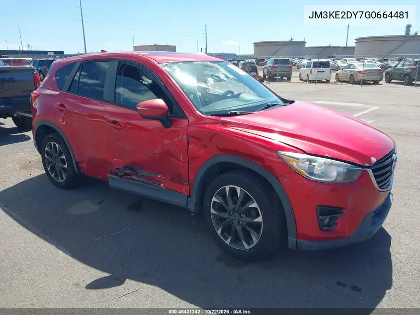 MAZDA CX-5 2016, VIN JM3KE2DY7G0664481