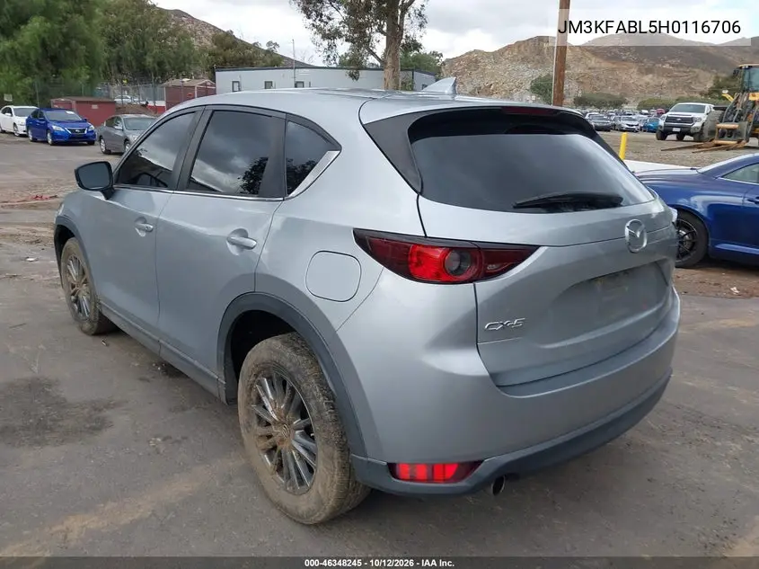 2017 MAZDA CX-5 VIN JM3KFABL5H0116706 — фото 3