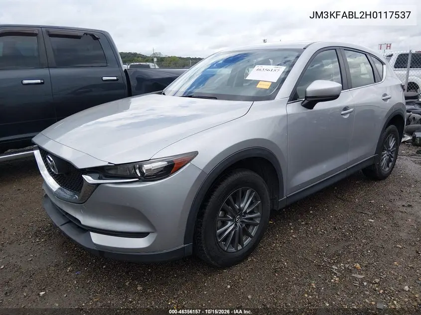 2017 MAZDA CX-5 VIN JM3KFABL2H0117537 — фото 2