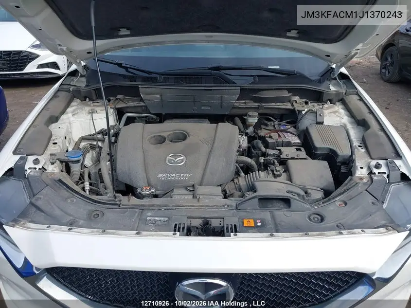 2018 MAZDA CX-5 VIN JM3KFACM1J1370243 — фото 10