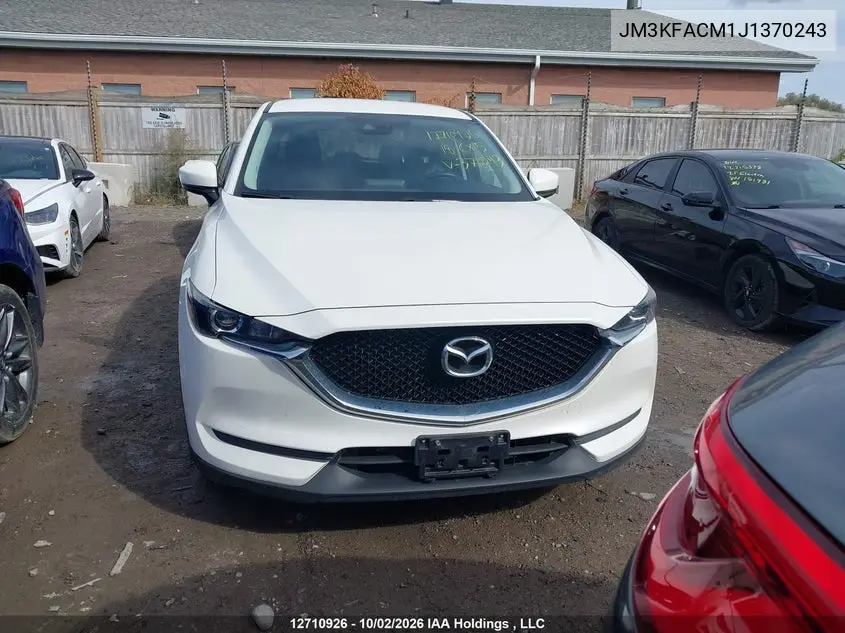2018 MAZDA CX-5 VIN JM3KFACM1J1370243 — фото 12